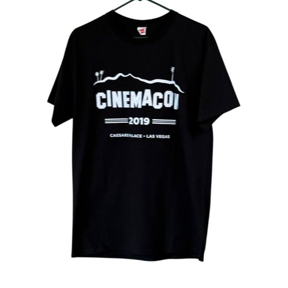 Hanes "Cinemacon 2019" Promotional Short Sleeve Tee Black Size M NWOT - Picture 6 of 6